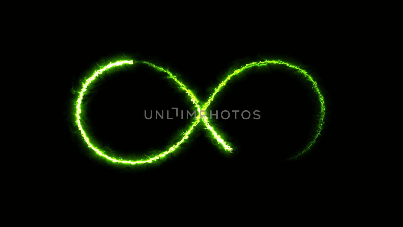 Abstract background with infinity sign. Digital illustration. 3d rendering