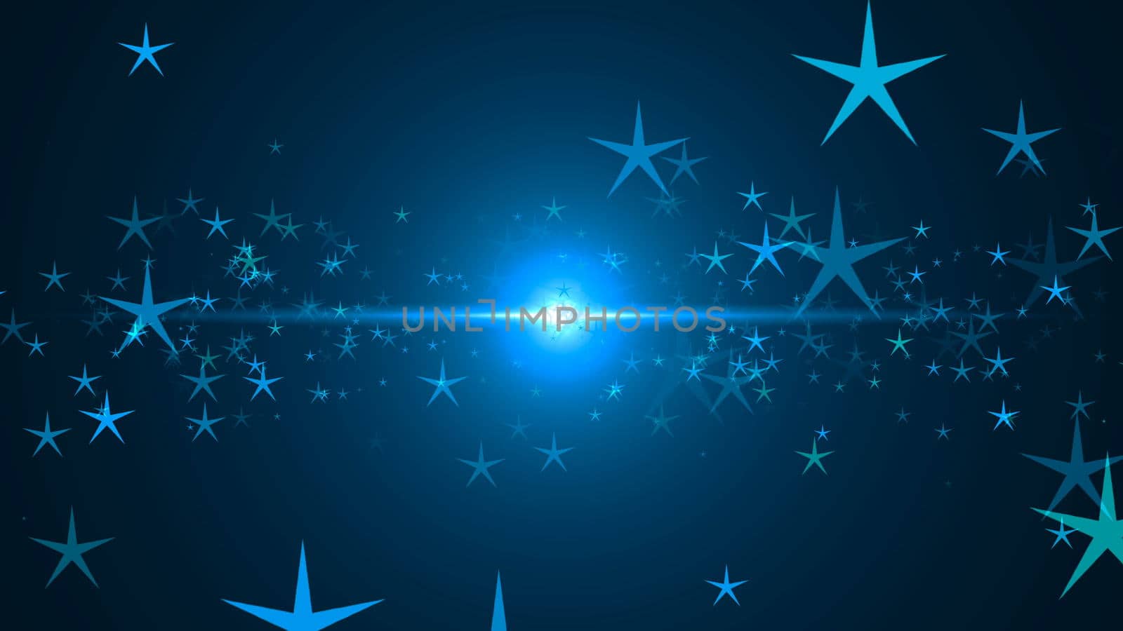 Abstract background with stars. Digital illustration. 3d rendering