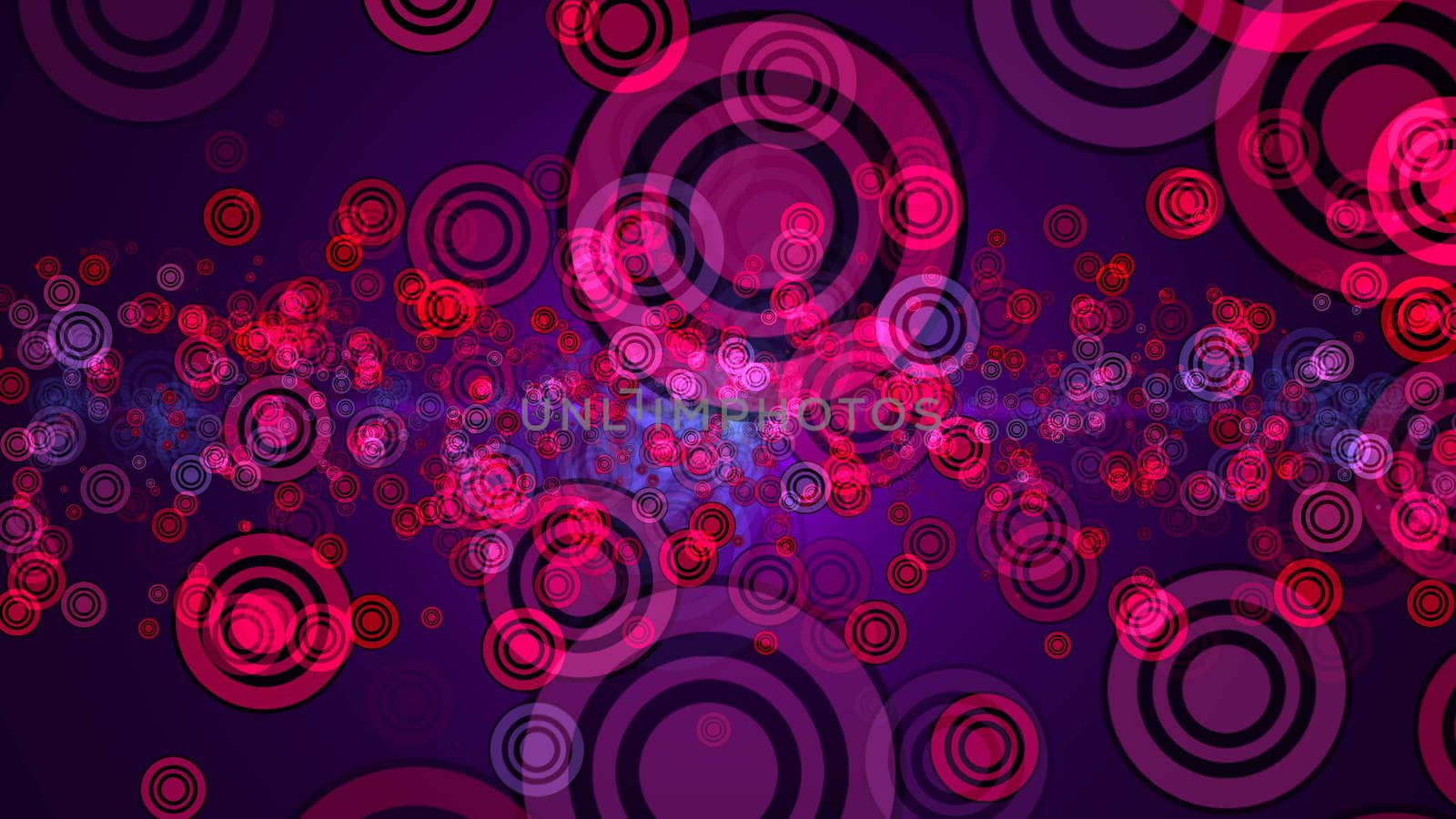 Abstract background with circles stroke. Digital illustration. 3d rendering