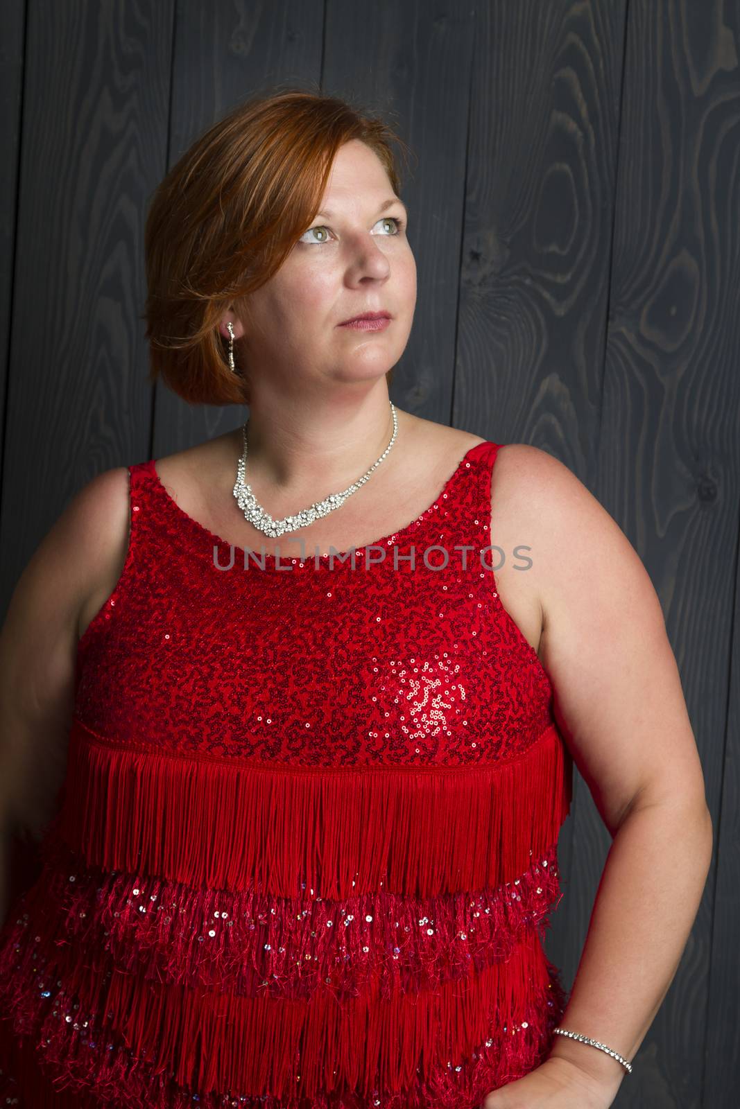 Woman in a sparkly dress by mypstudio