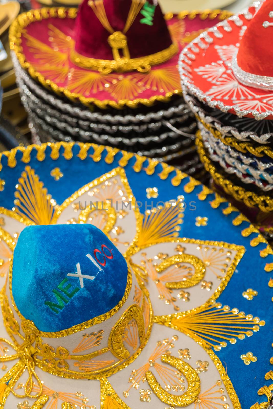 Variety of Sombreros On Sale By Local Mexico Vendors by Feverpitched