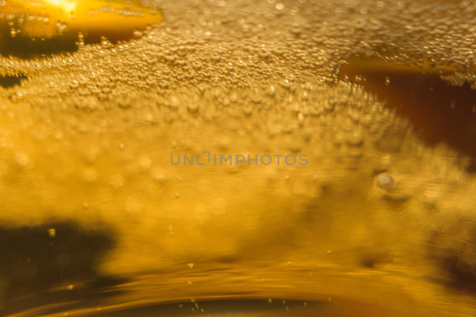 beer bubbles close-up macro photo of delicious beer