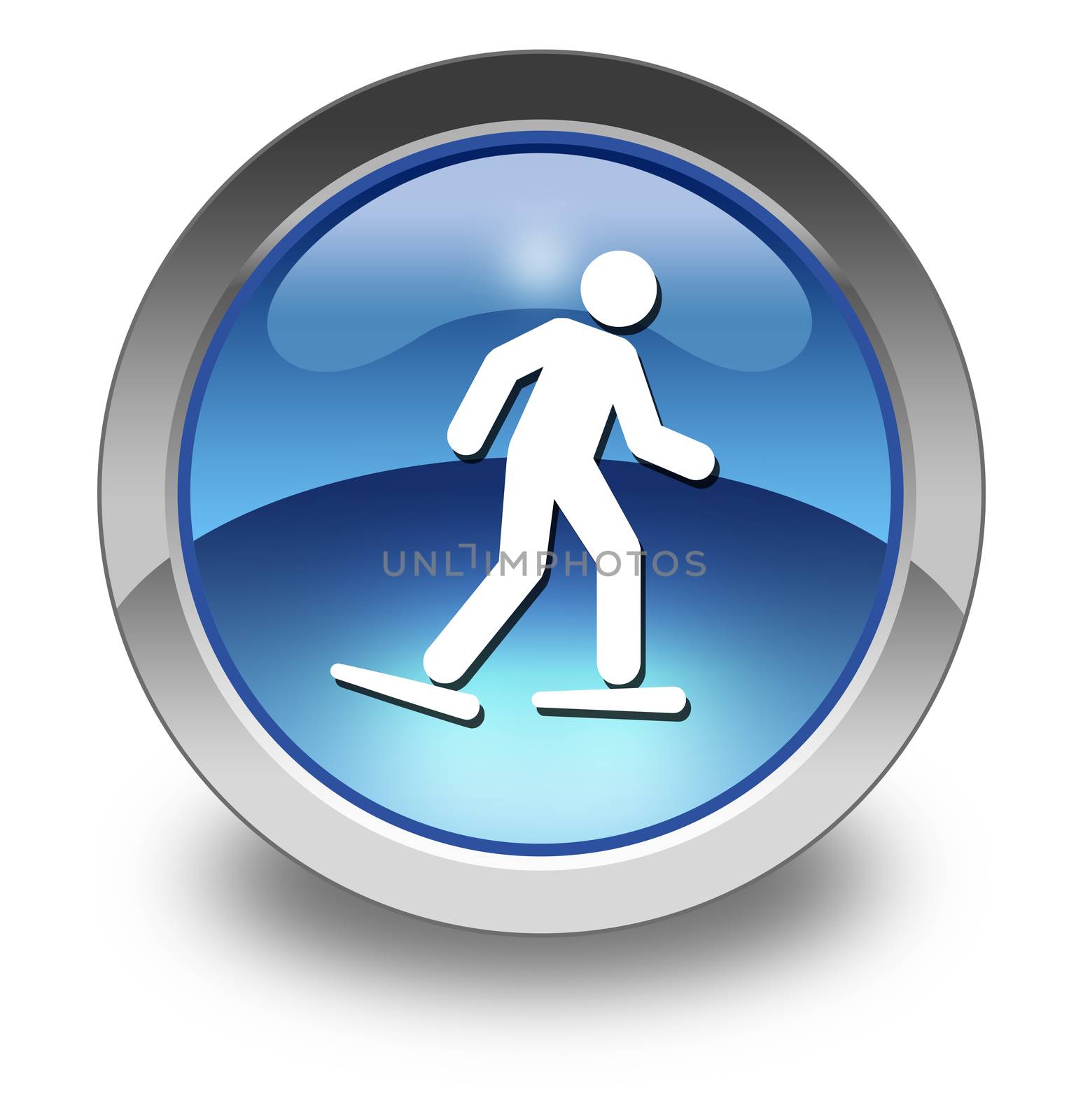 Icon, Button, Pictogram Snowshoeing by mindscanner