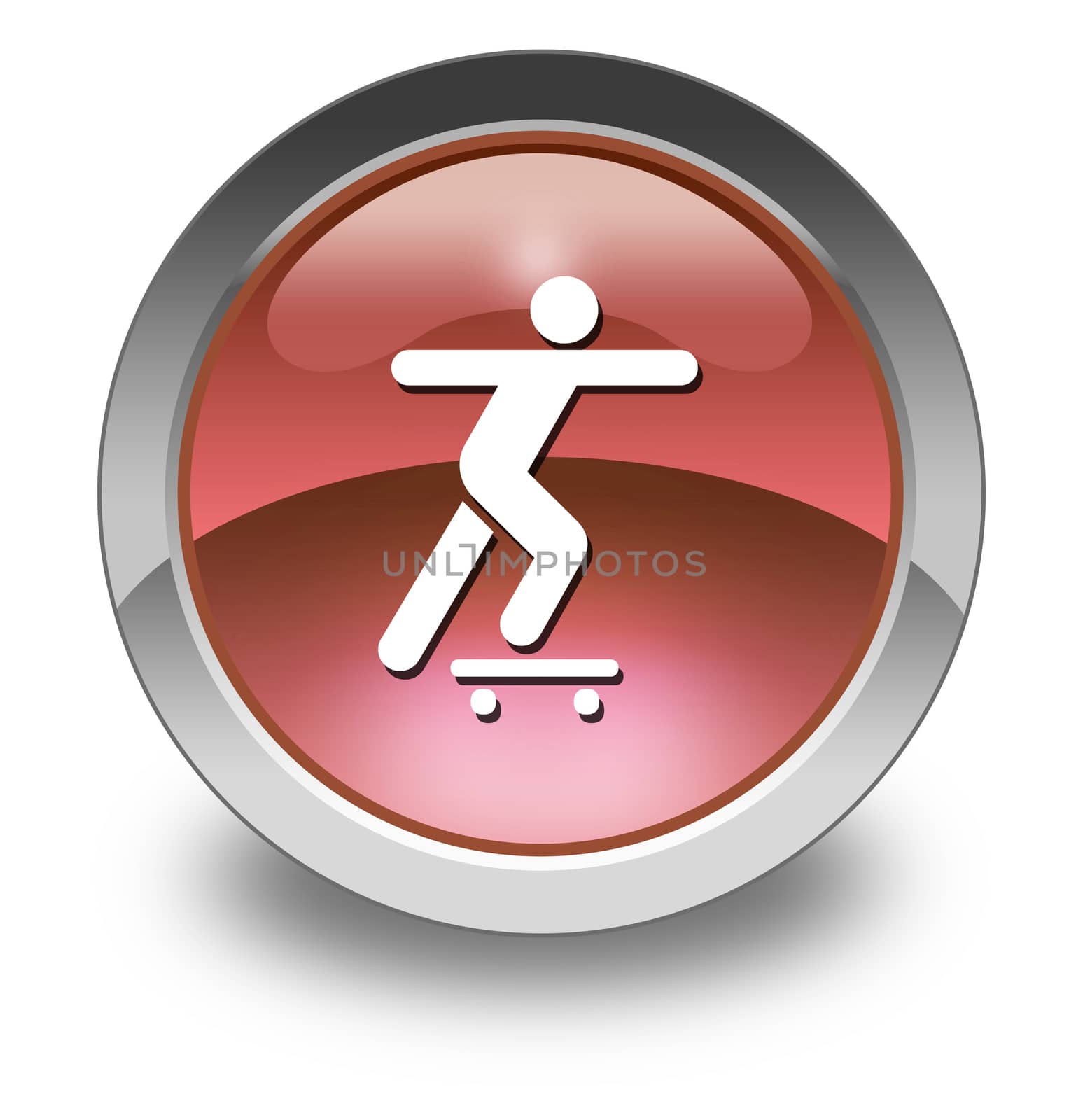 Icon, Button, Pictogram Skateboarding by mindscanner
