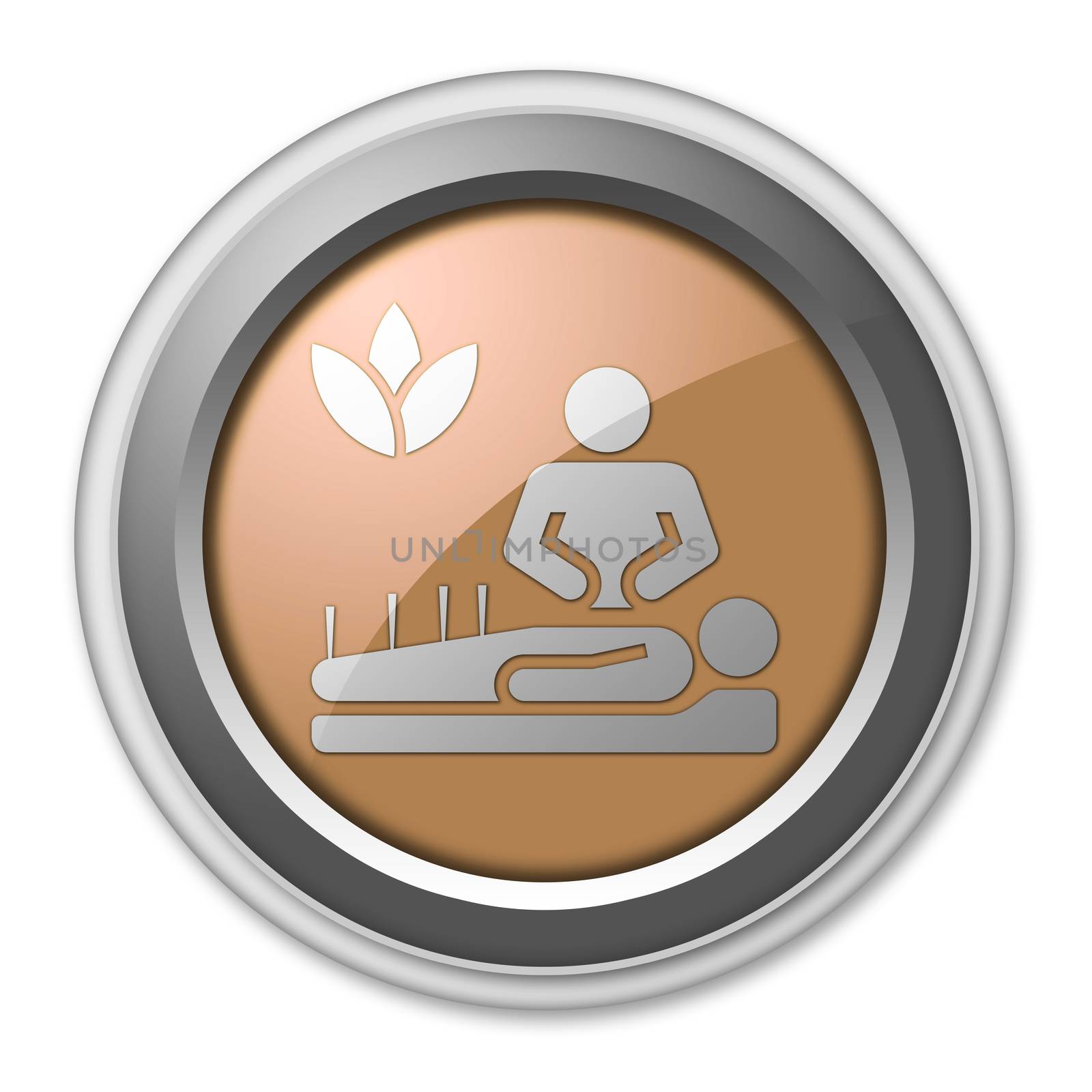 Icon, Button, Pictogram with Alternative Medicine symbol