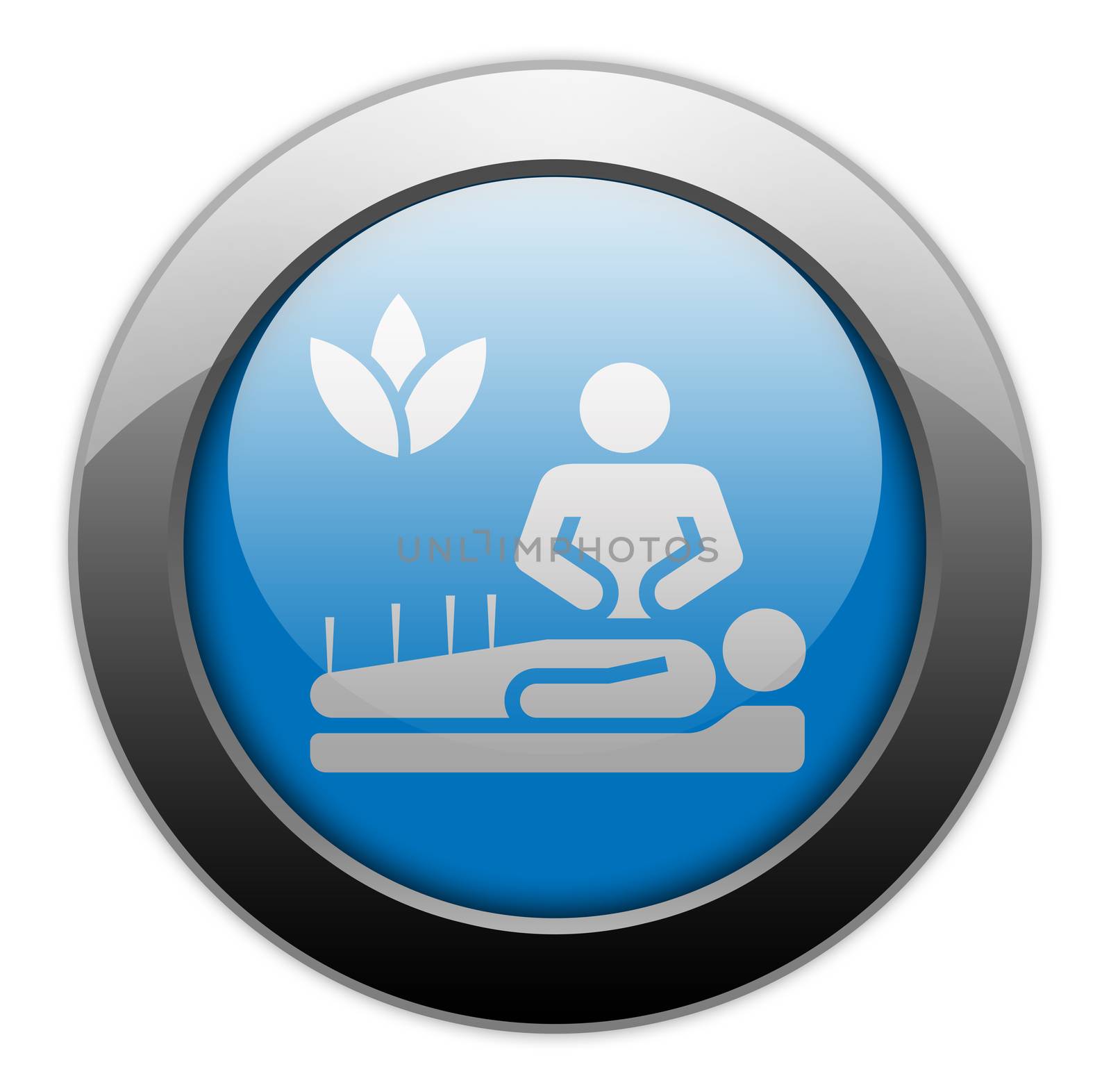 Icon, Button, Pictogram with Alternative Medicine symbol