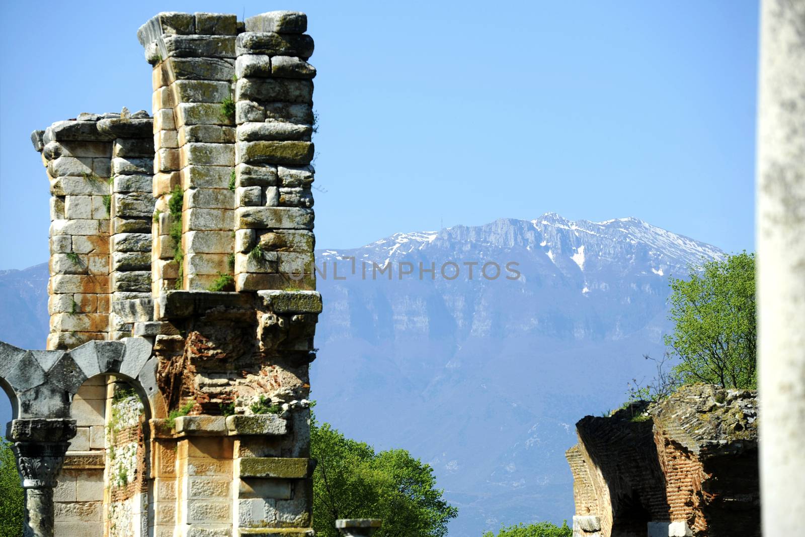 Ruins of ancient Greece near Thessaloniki in Phillipi