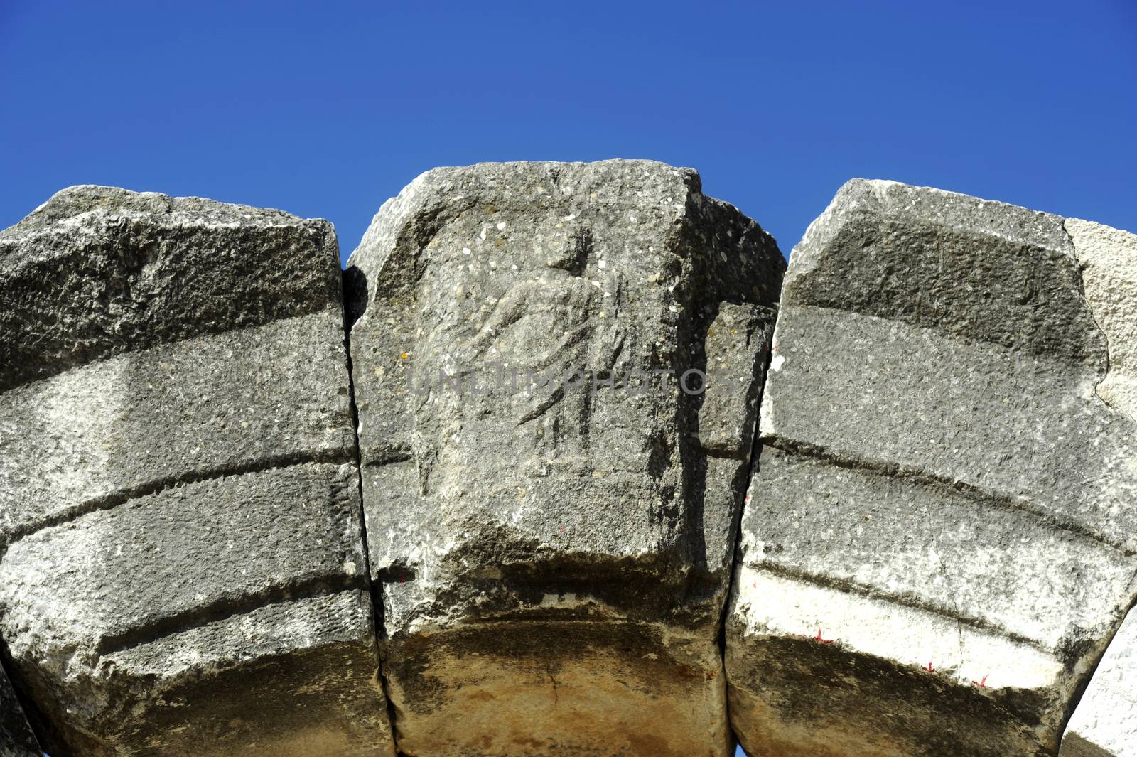 Ruins of ancient Greece near Thessaloniki in Phillipi