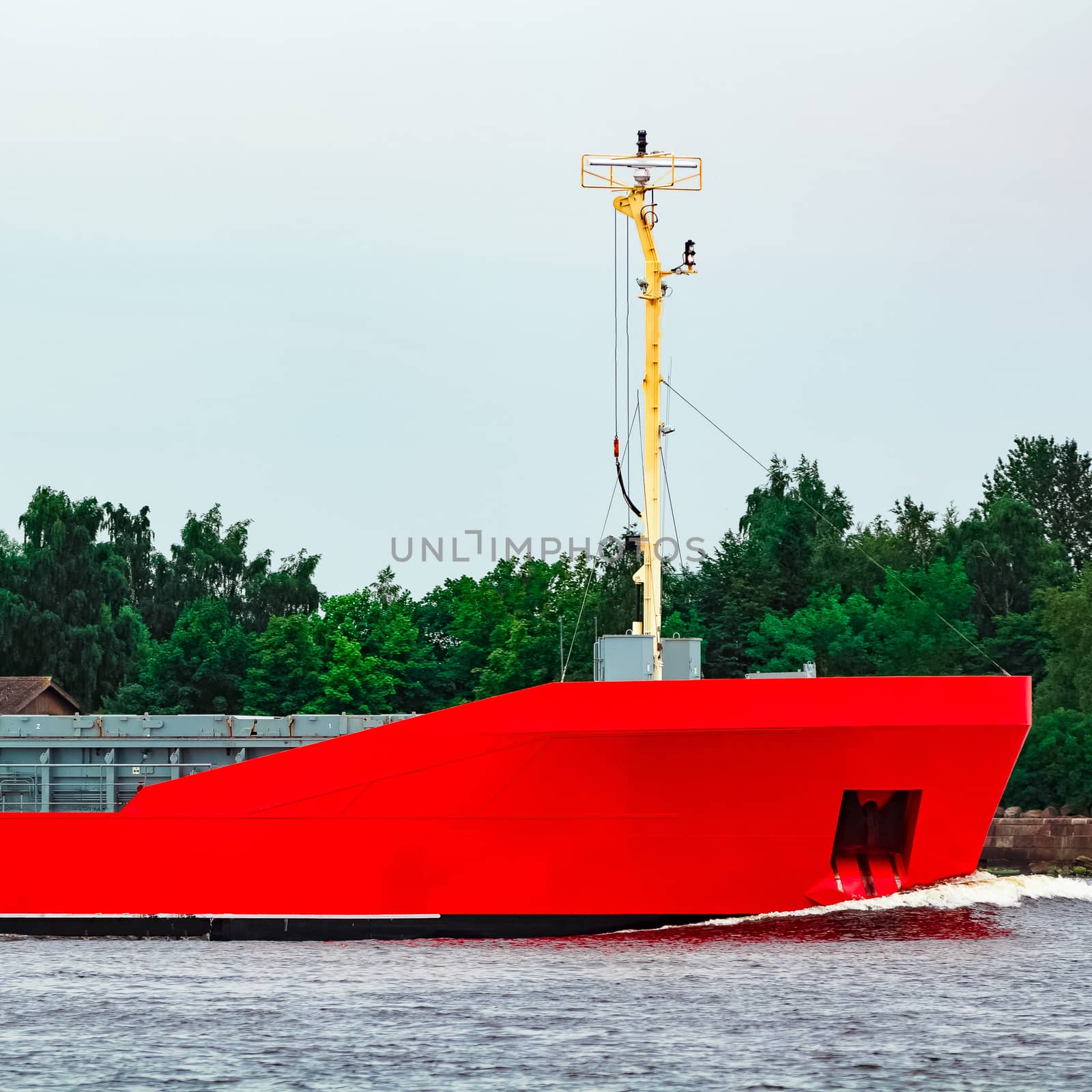Orange bulker ship by sengnsp