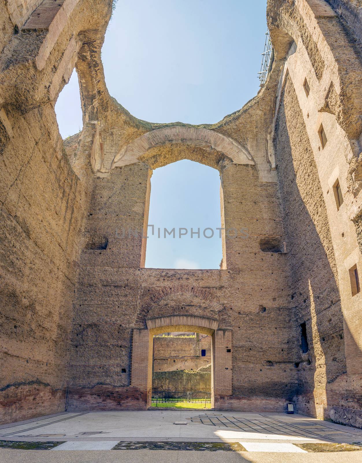 Baths of Caracalla, ancient ruins of roman public thermae by rarrarorro