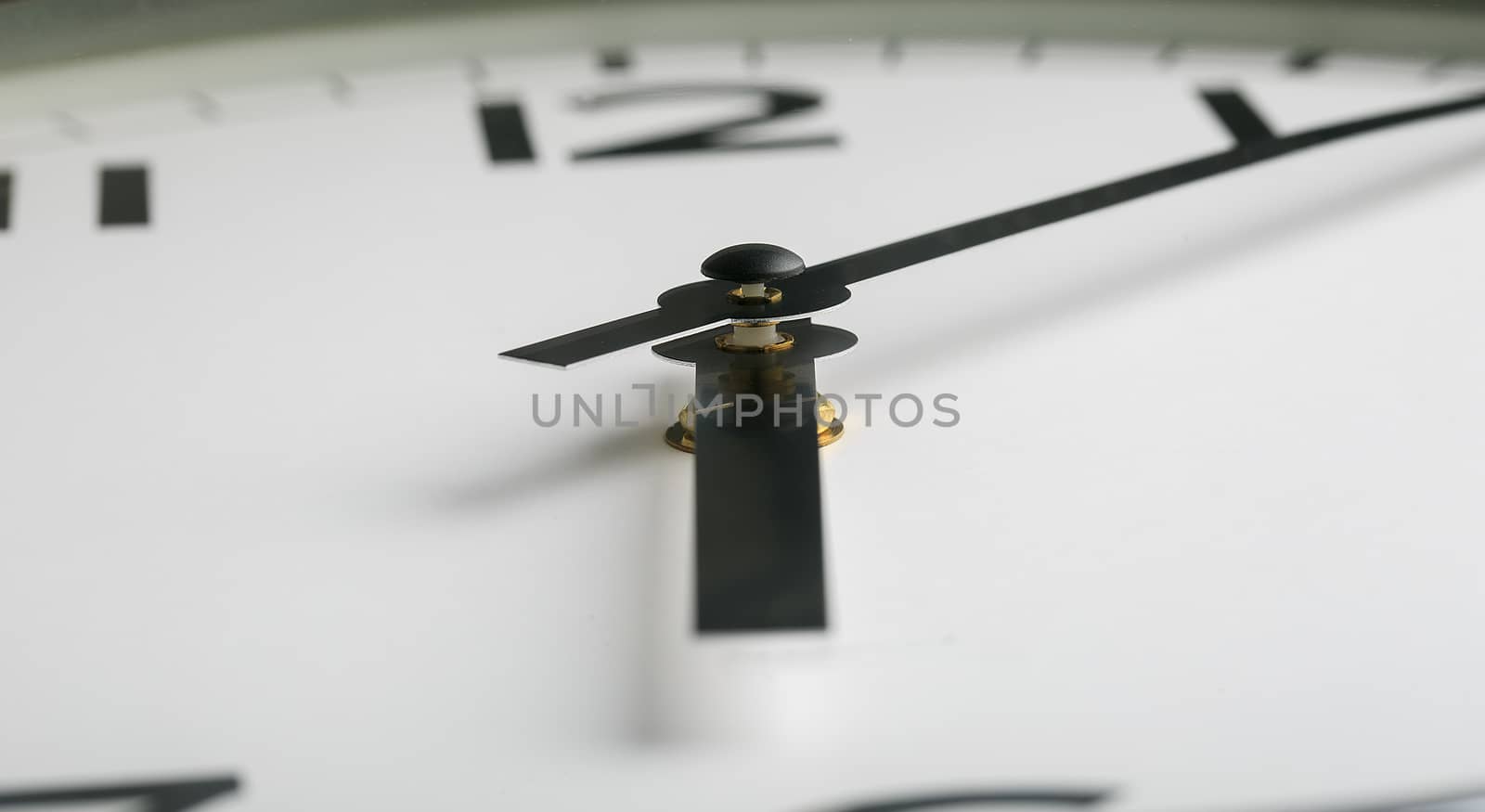 Macro photography of classic kitchen clock