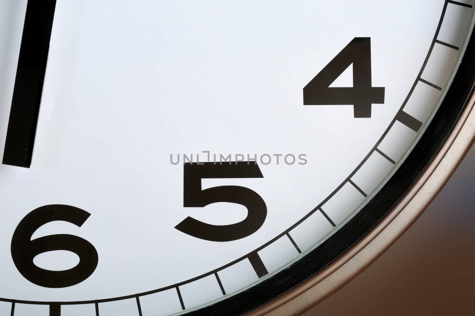 Macro photography of classic kitchen clock