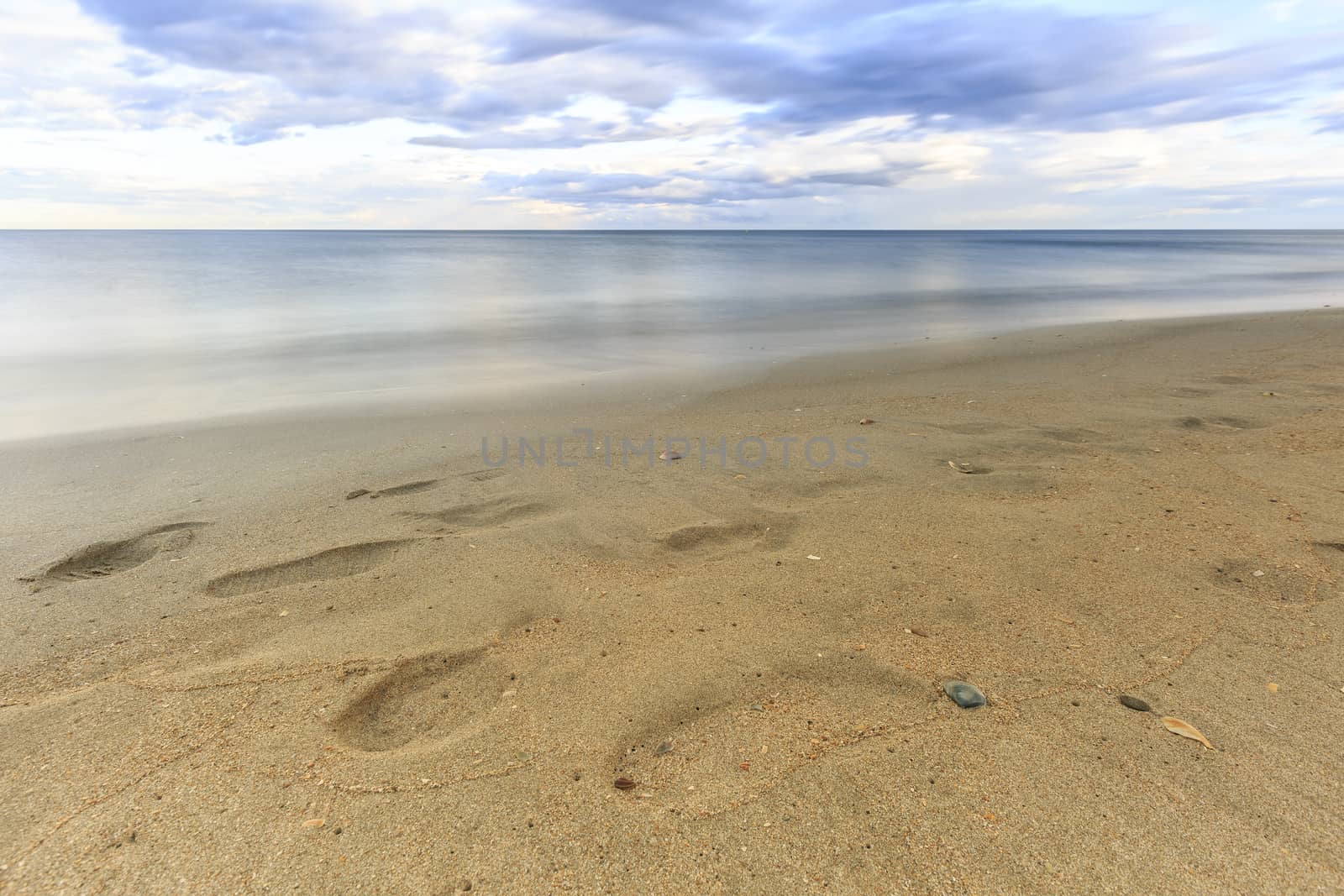 Long exposure photography on  the beach