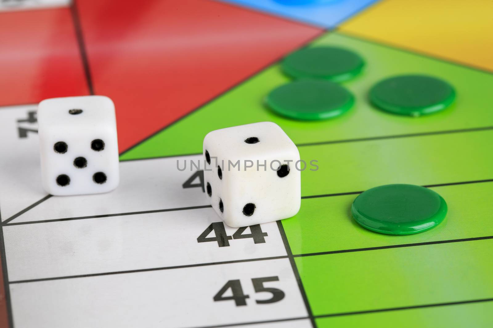 Typical spanish board game parchis