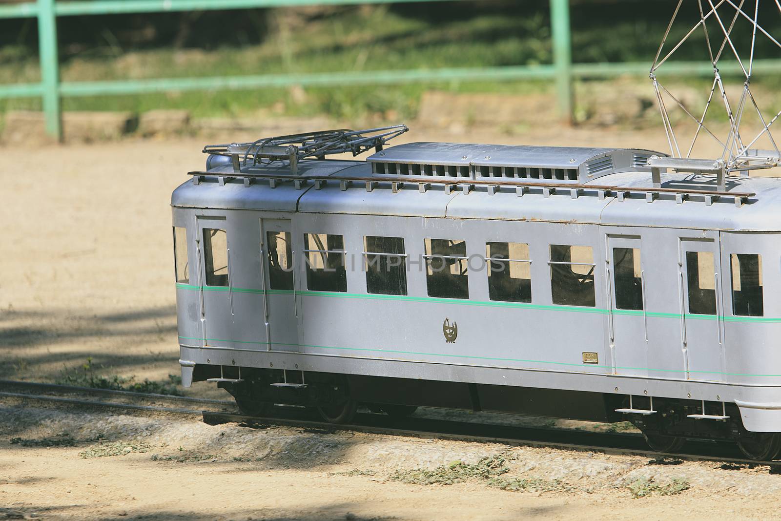 Miniature replica train of real train in Spain