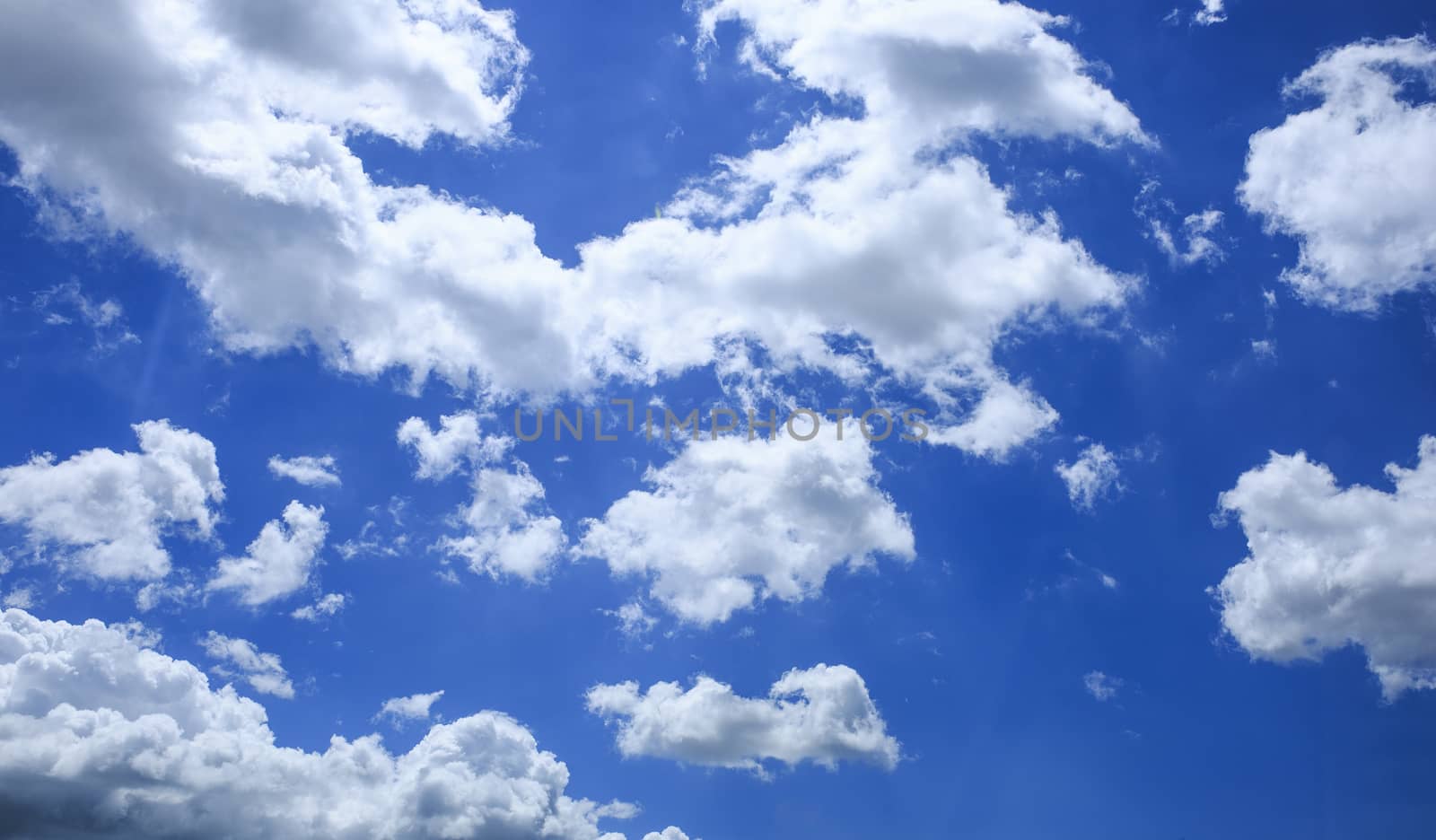Blue sky with some white clouds