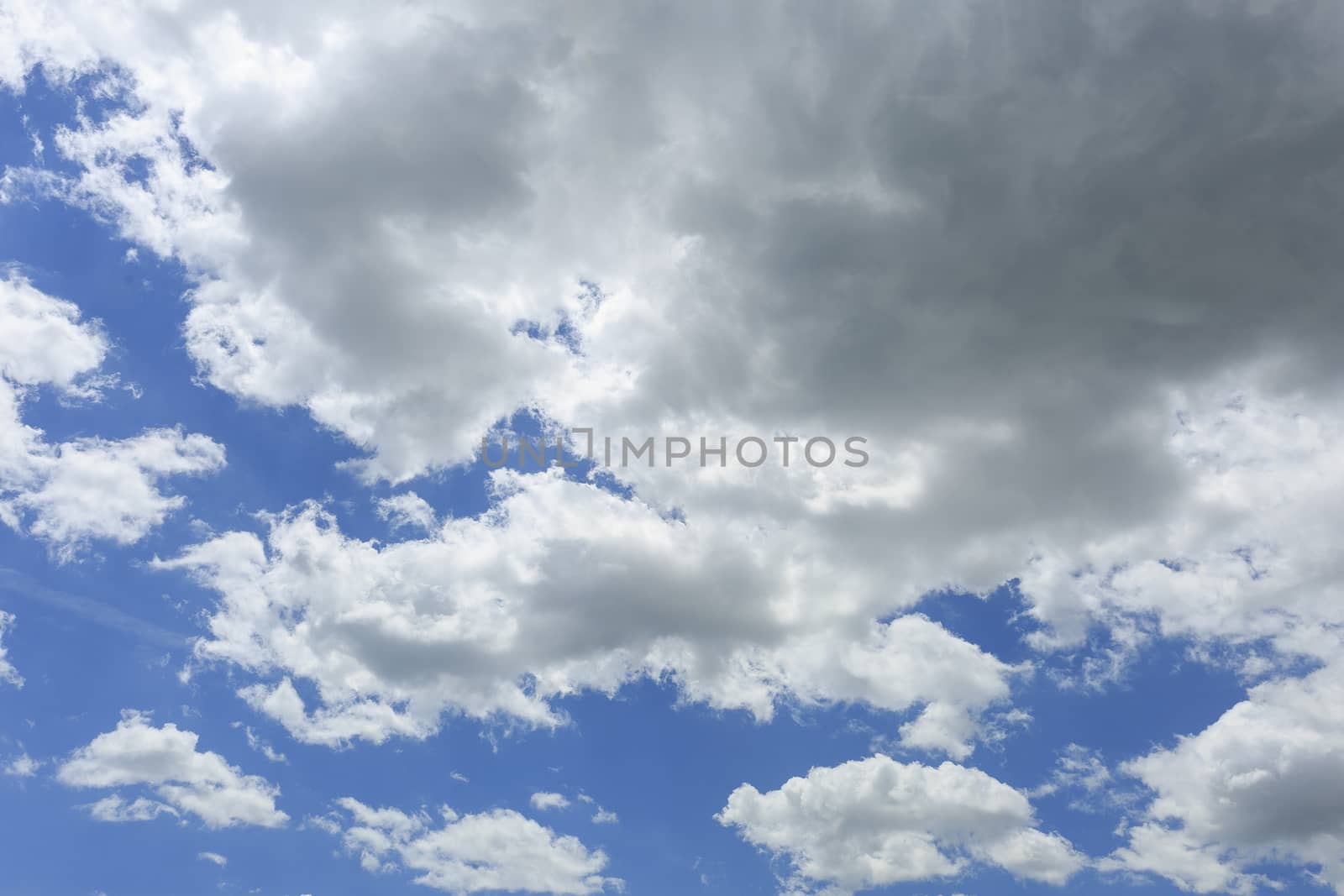 Blue sky with some white clouds