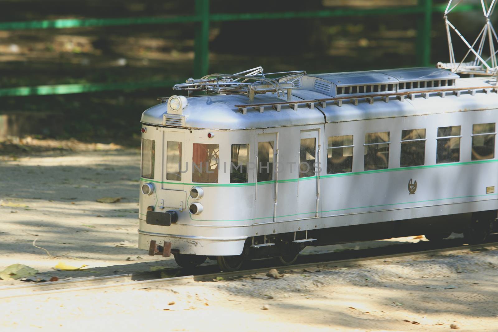 Miniature replica train of real train in Spain