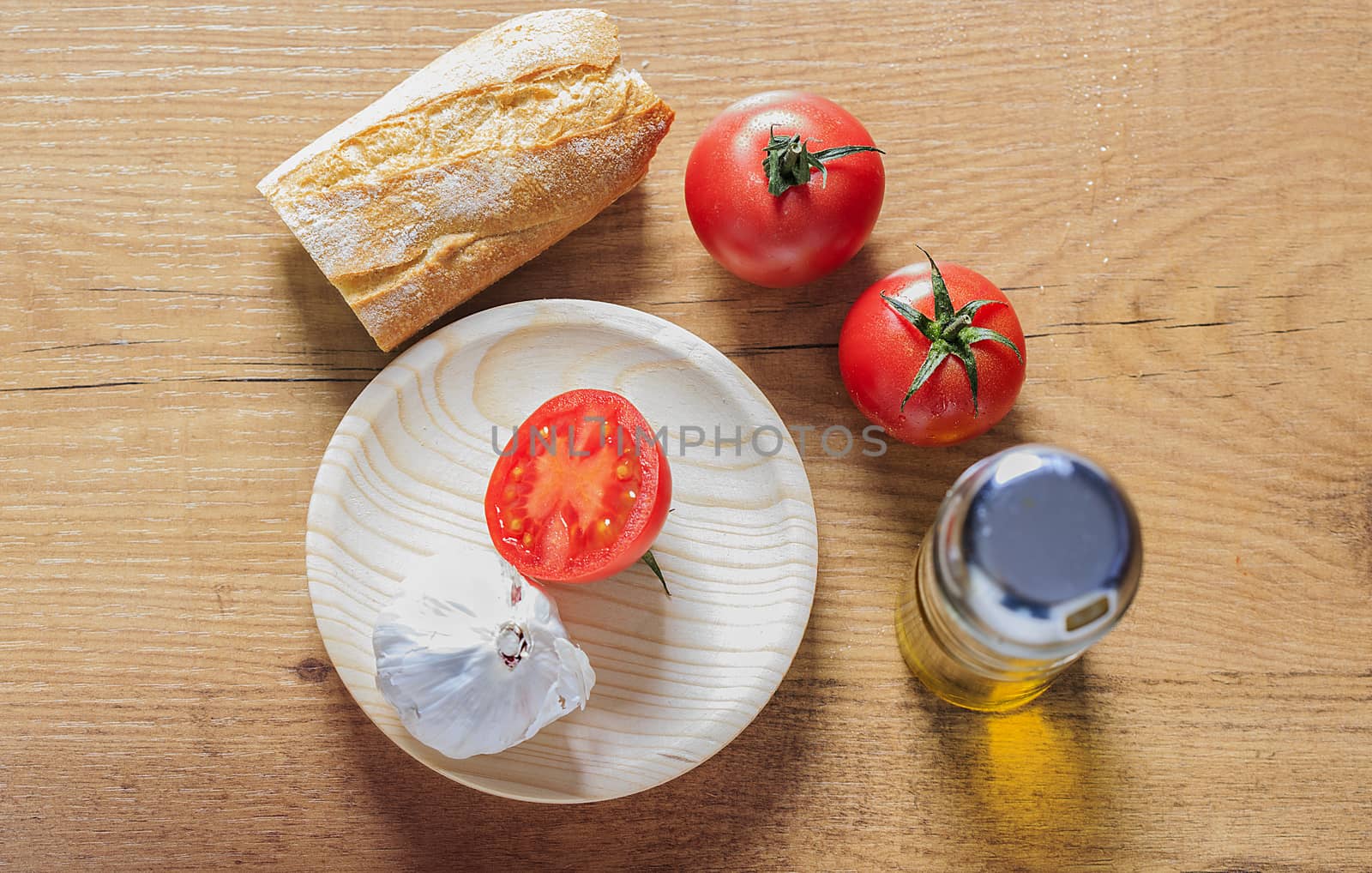 Bread and tomatoes