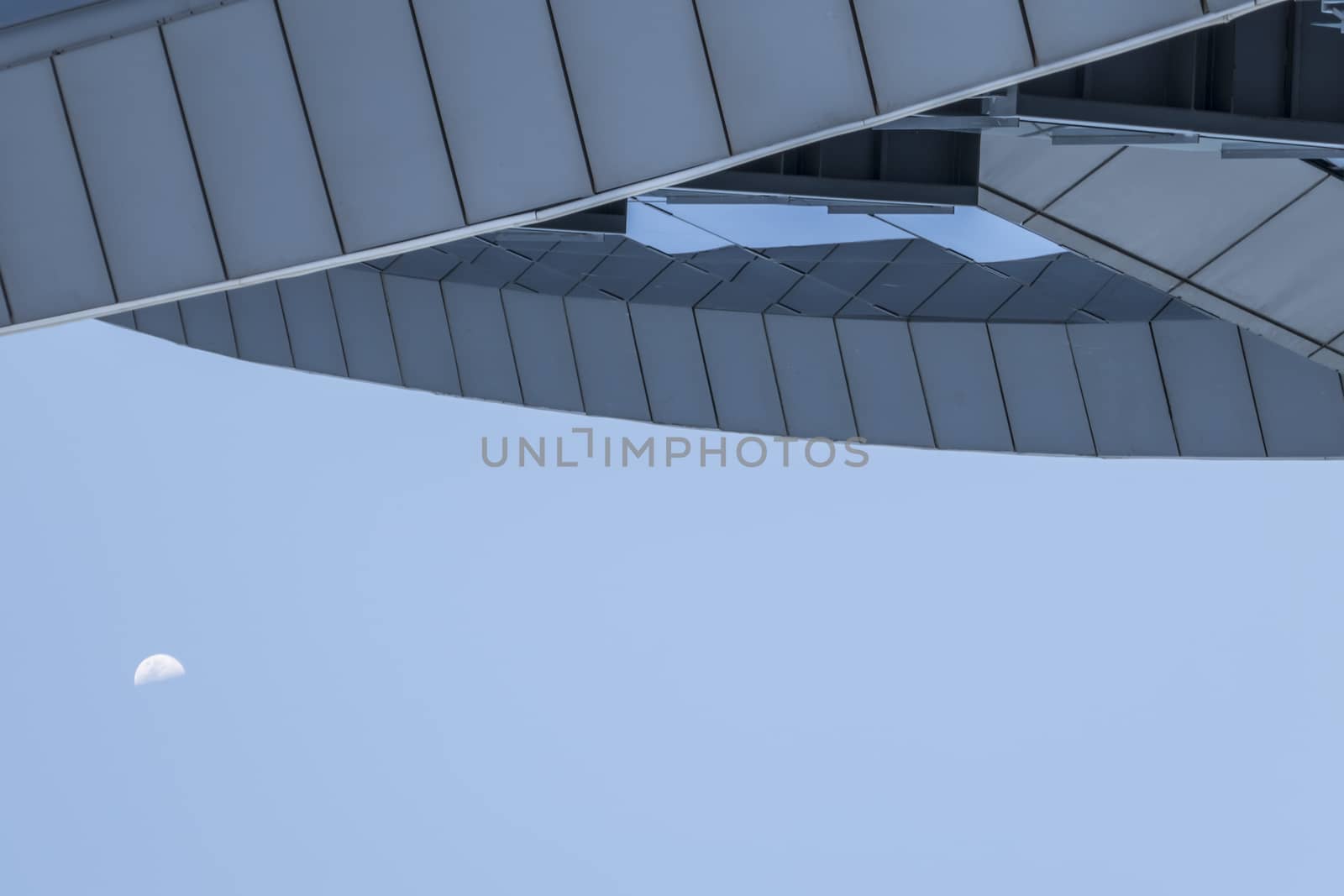 Glass building in Barcelona detail