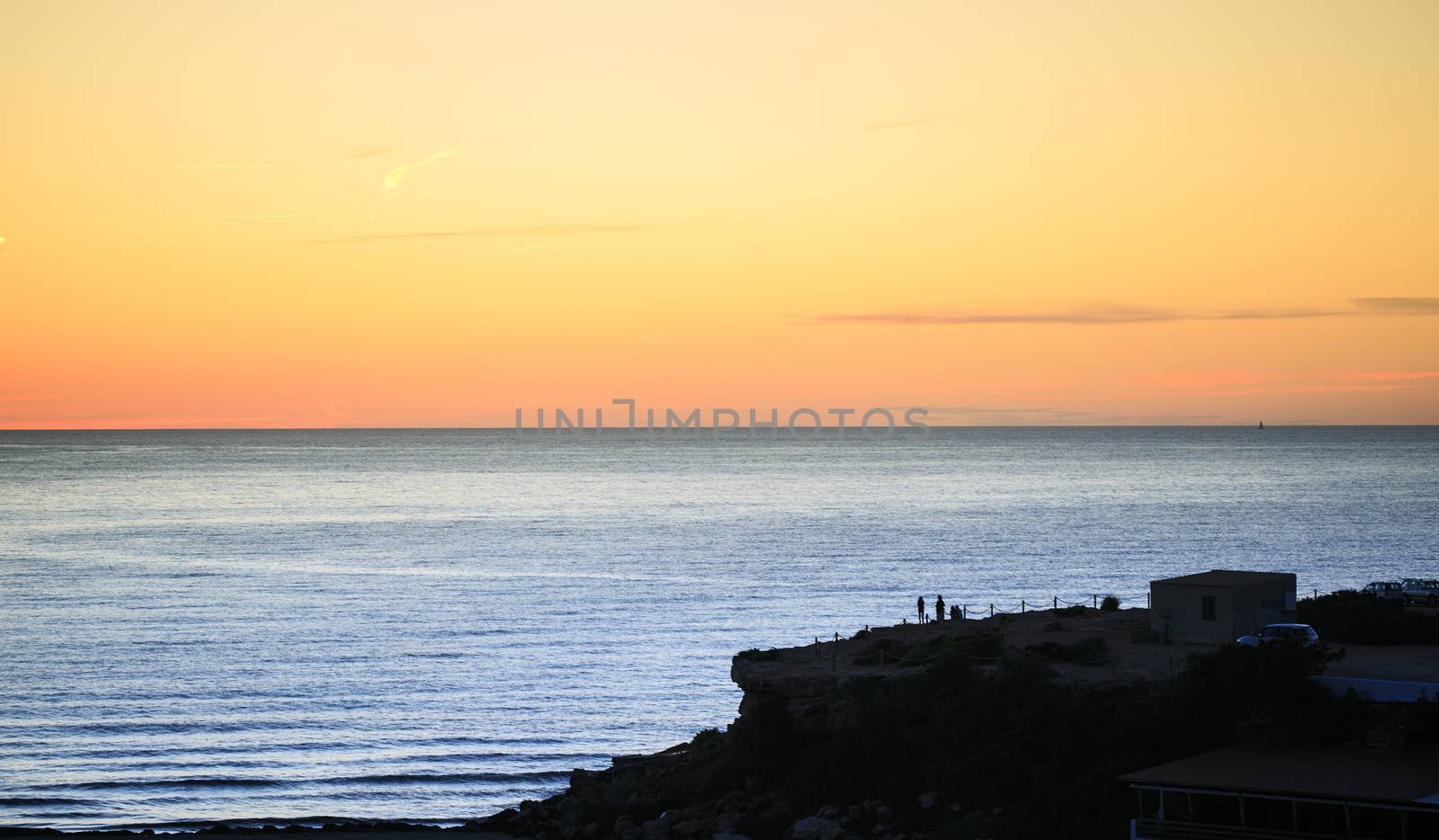 Sunset in Formentera beach