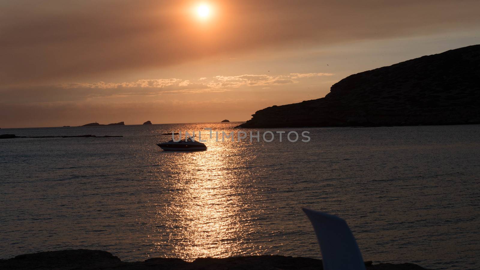 Beautiful sunset in Ibiza,spain