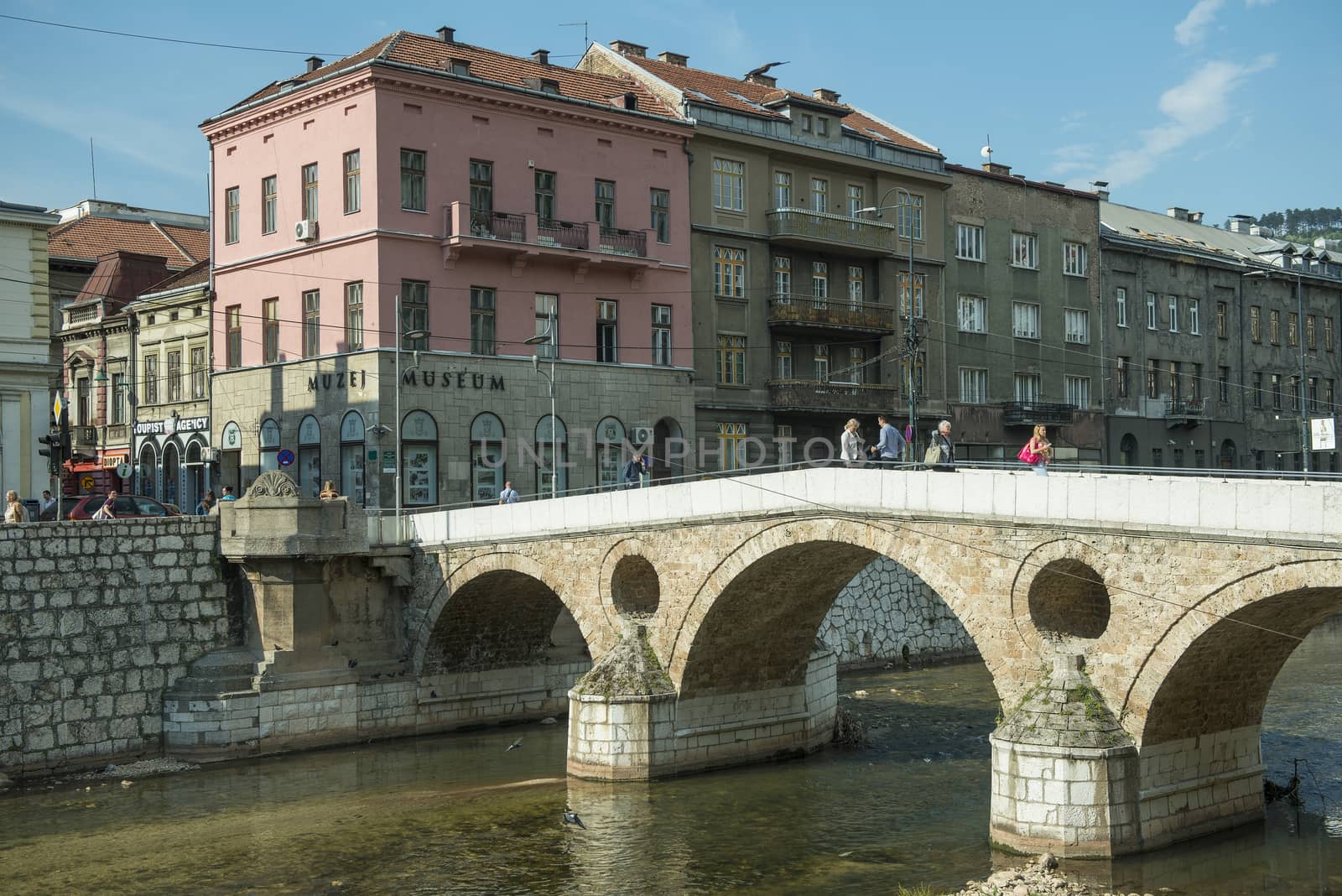 The Roman Bridge on the Miljianika River in Sarajievo