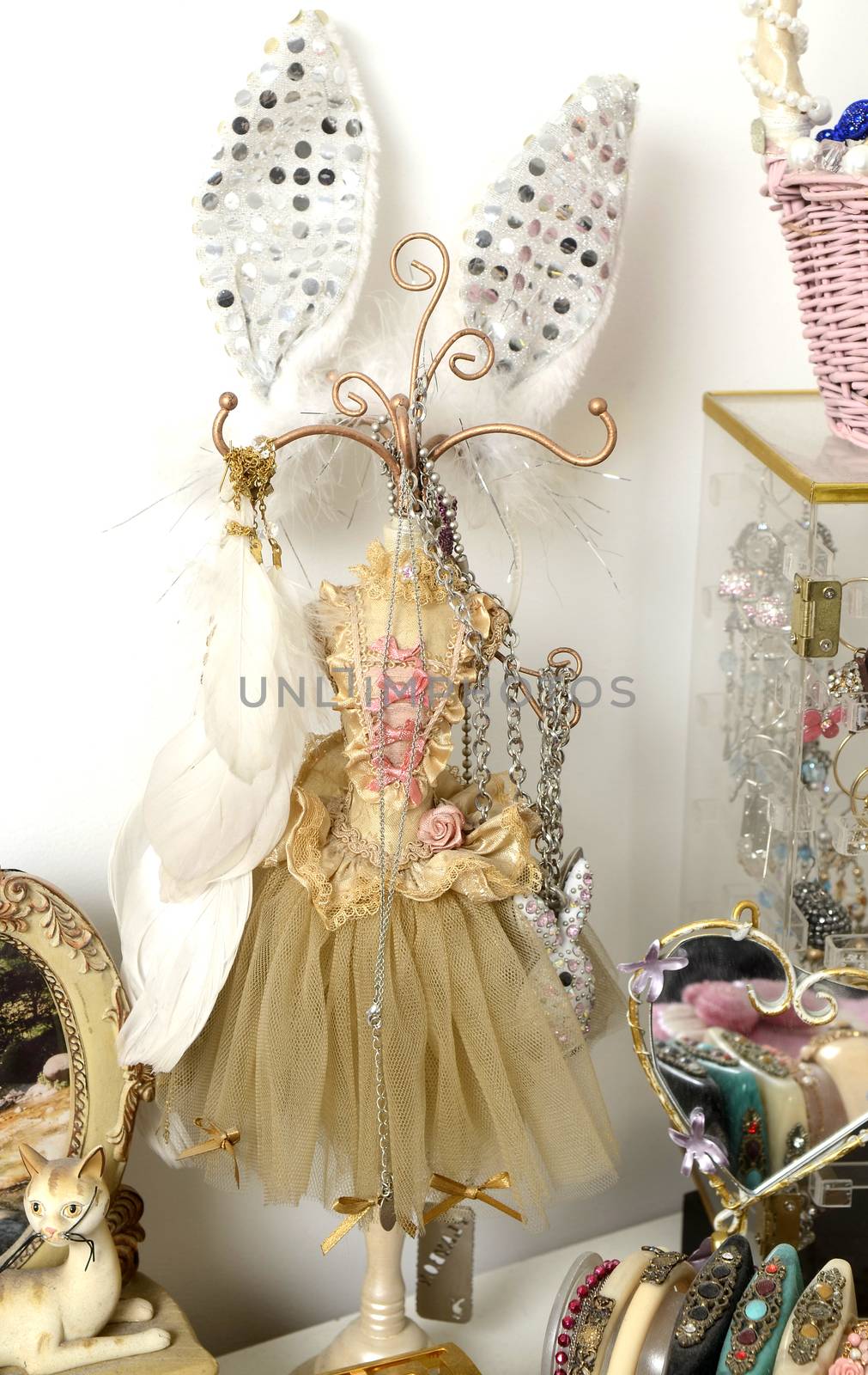 Close up view on dress no people