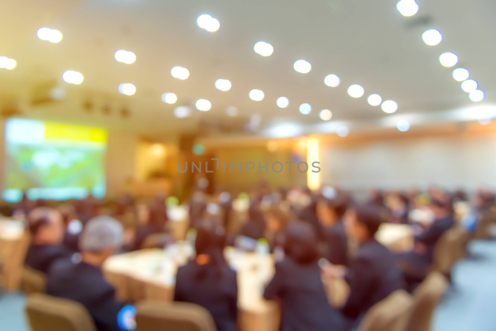 Blur of business Conference and Presentation in the conference hall.