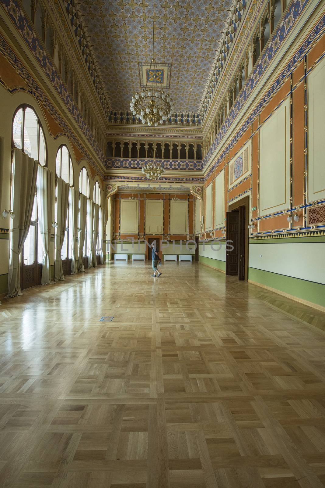 view of the interior of the Sarajevo National Library