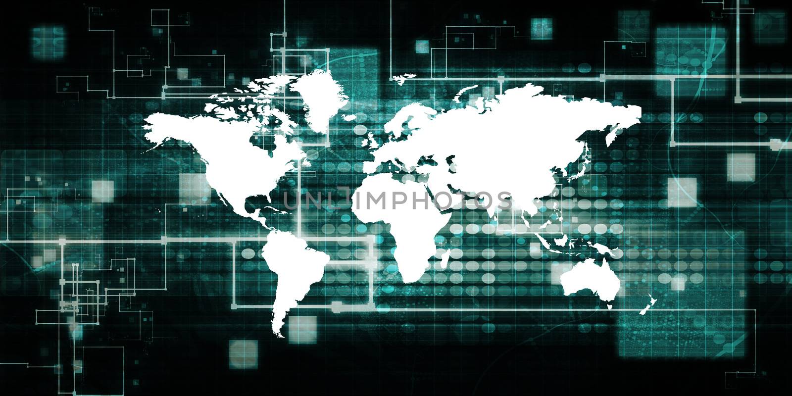 International Logistics and Supply Chain Concept Background