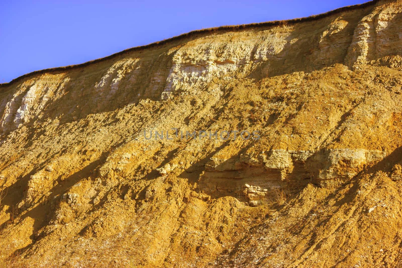 mountain after a mudflow. natural disasters concept