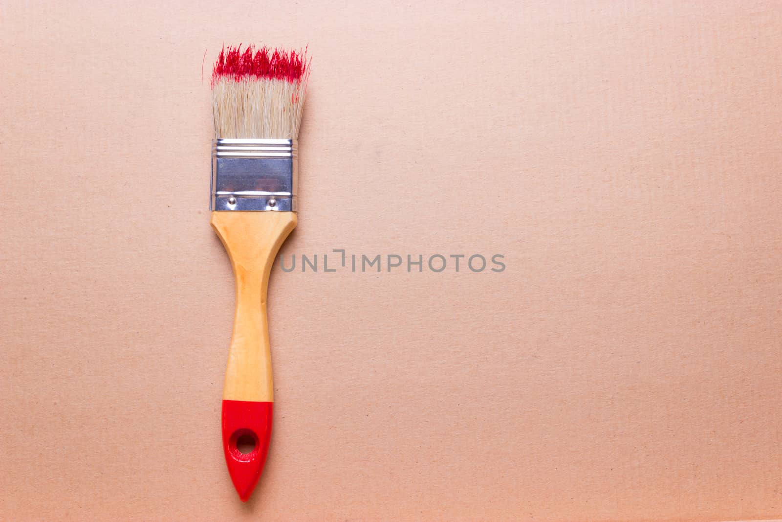 construction brush with red paint by liwei12