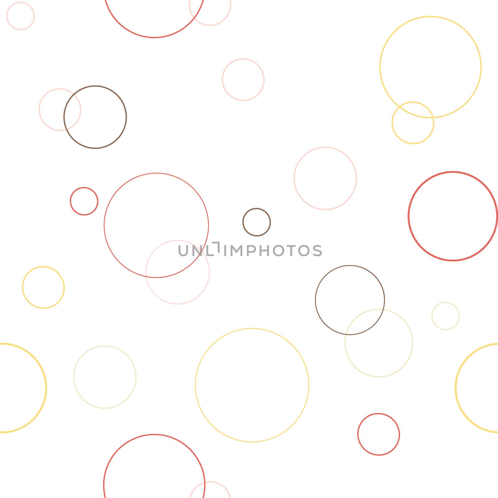 Seamless summer pattern texture with bubble blower. Geometric ornament with circles