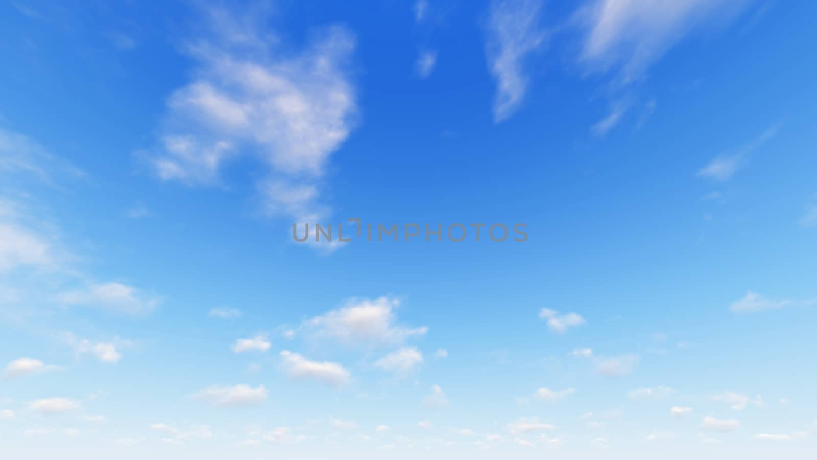 Cloudy blue sky abstract background, blue sky background with tiny clouds, 3d illustration