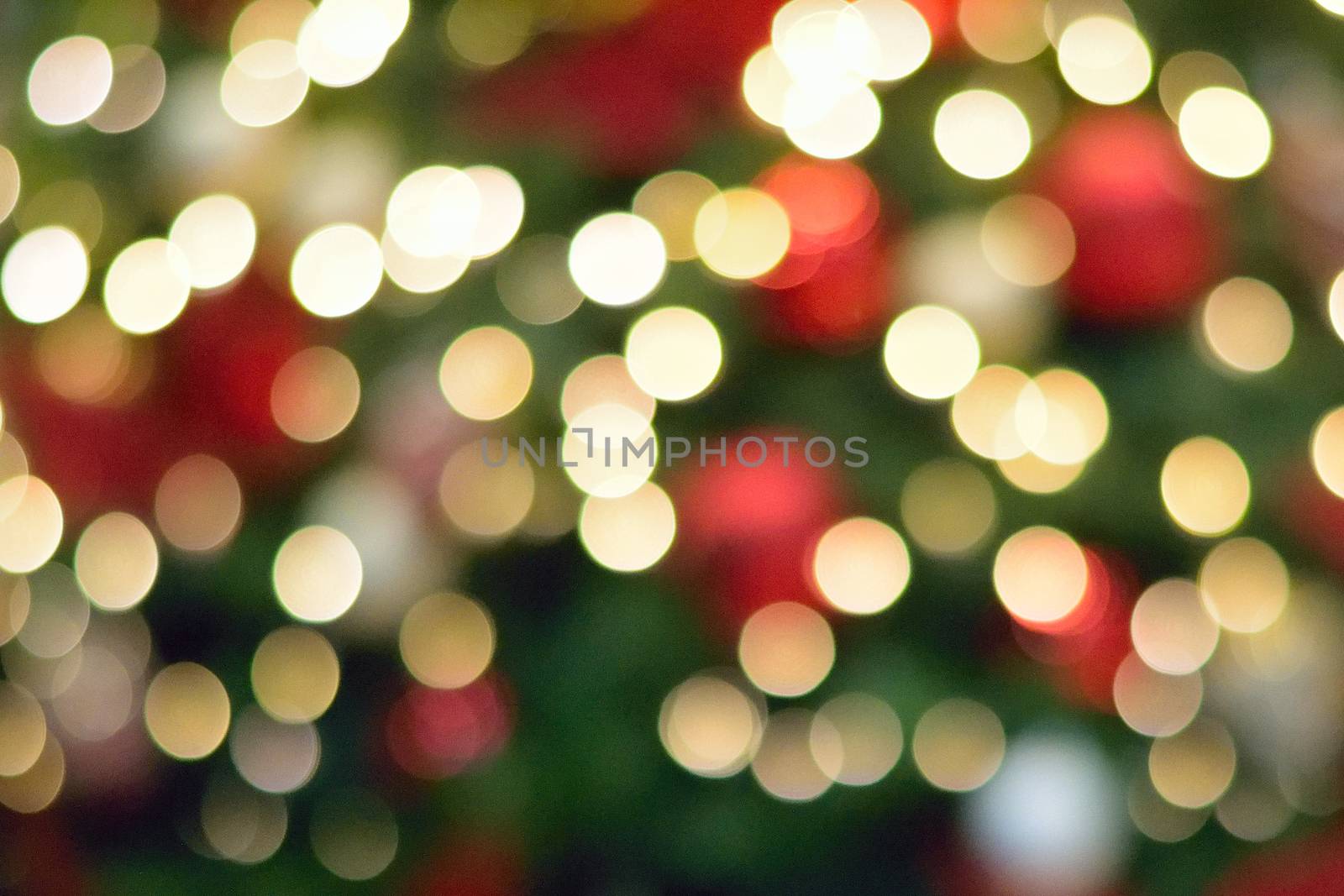 Abstract texture of colorful Christmas lights background blurs by shubhashish