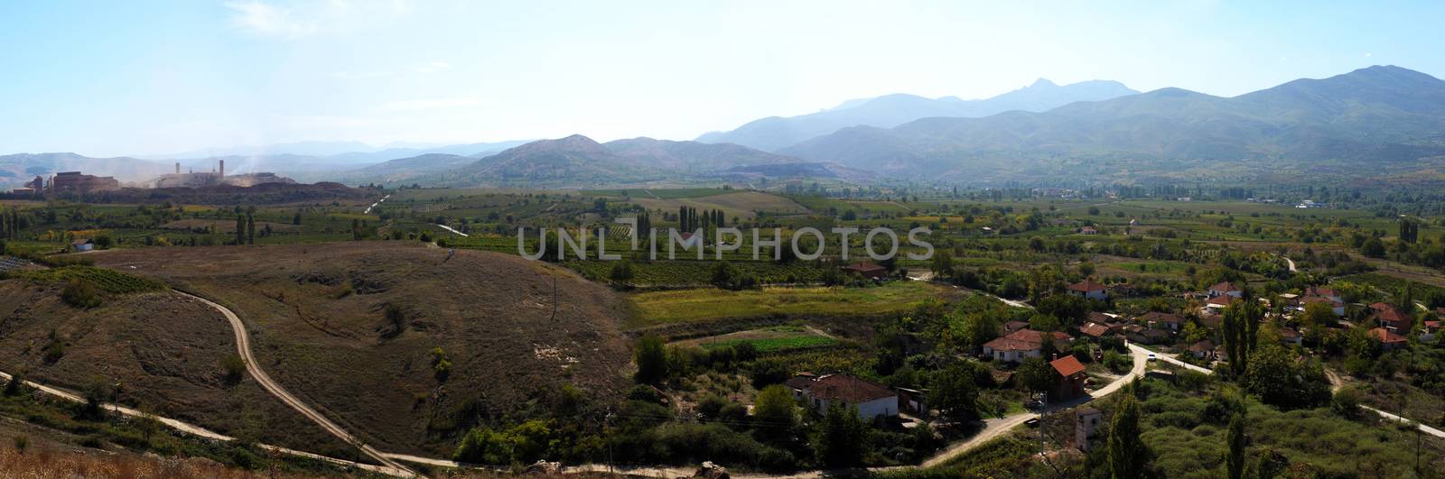 Landscape of Kavadarci region in FYR Macedonia