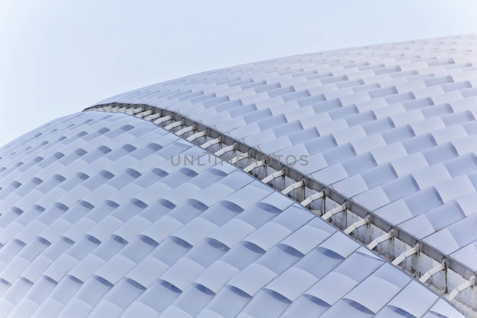 Background of glass blue modern architecture by Julialine