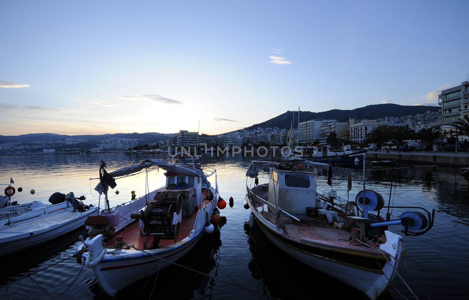 Amazing Panorama of Old town of Kavala, East Macedonia and Thrace, Greece