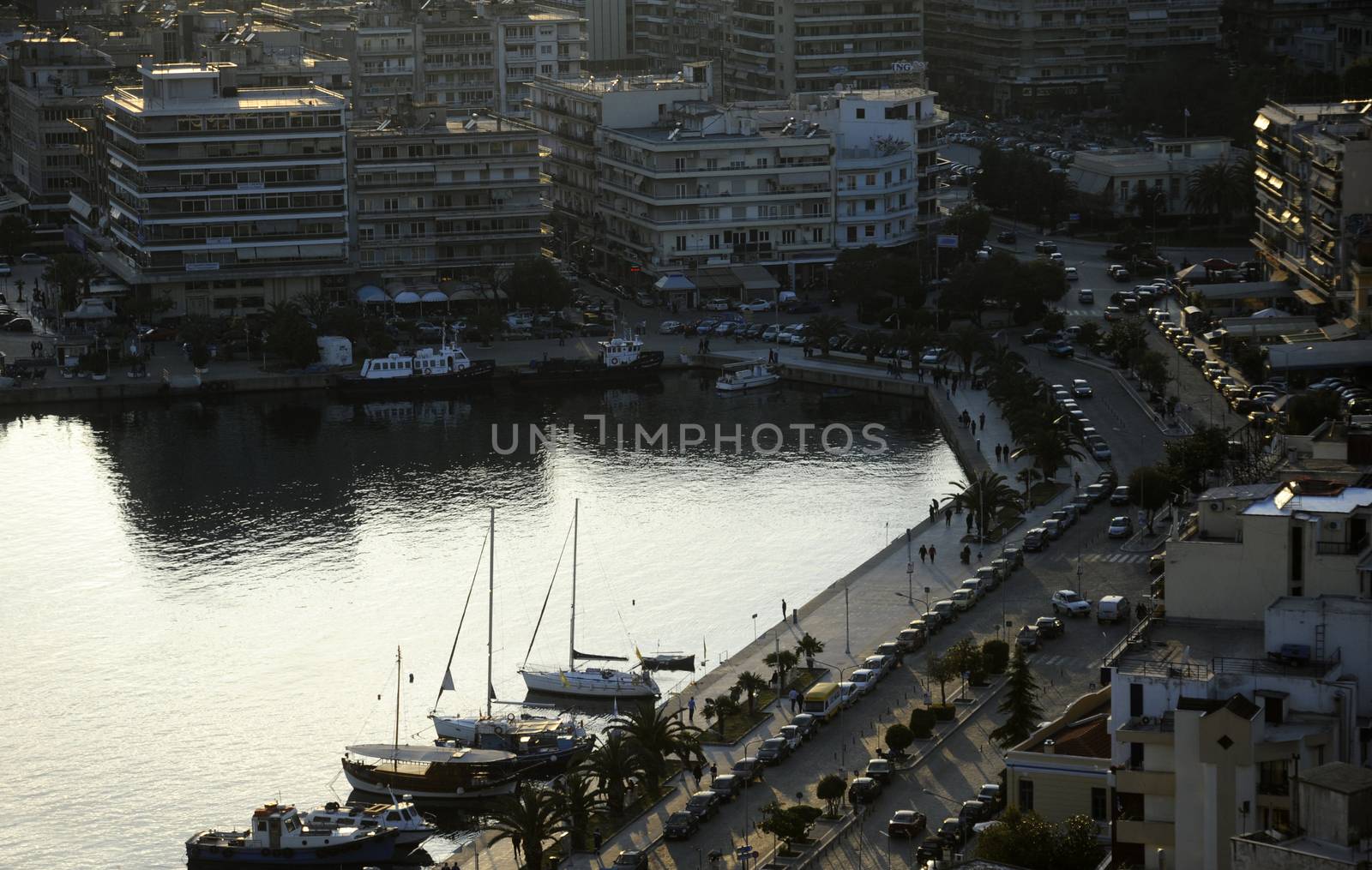 Amazing Panorama of Old town of Kavala, East Macedonia and Thrace, Greece