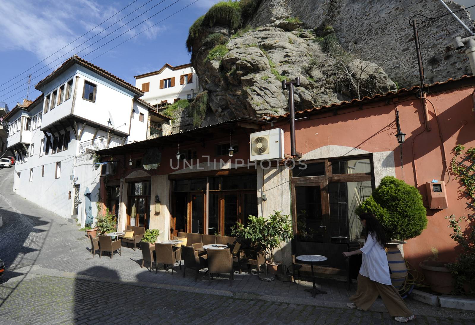 Amazing Panorama of Old town of Kavala, East Macedonia and Thrace, Greece