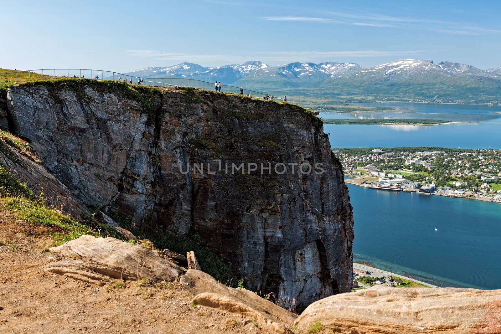 View of the mountains in Tromso, Norway by LuigiMorbidelli