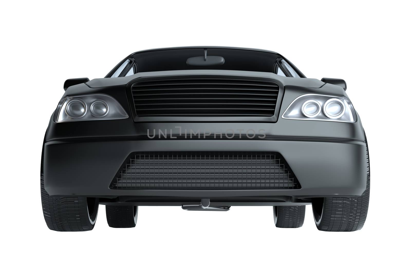 A CG render of a generic luxury sedan by cherezoff