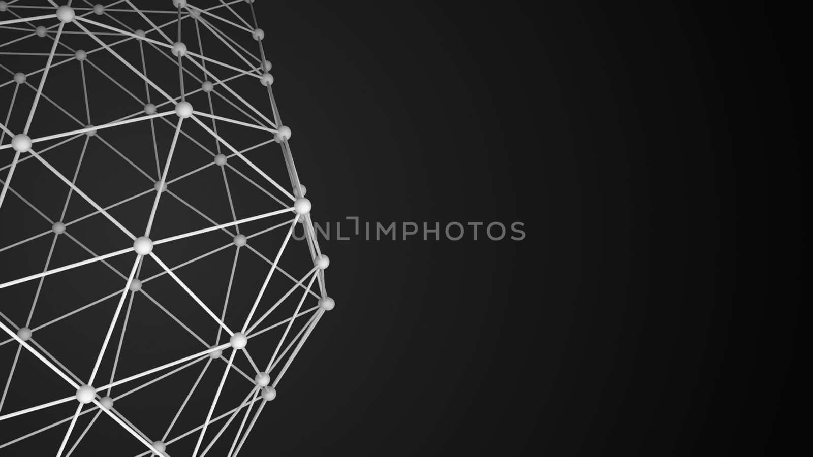 Abstract background with network surface by nolimit046