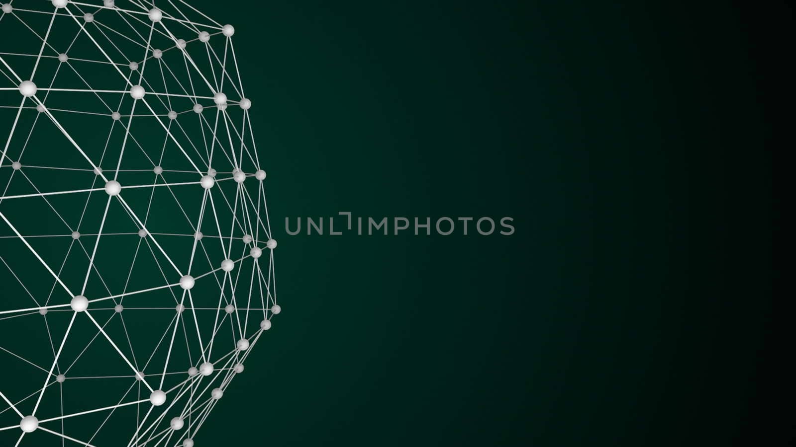 Abstract background with network surface. Seamless loop