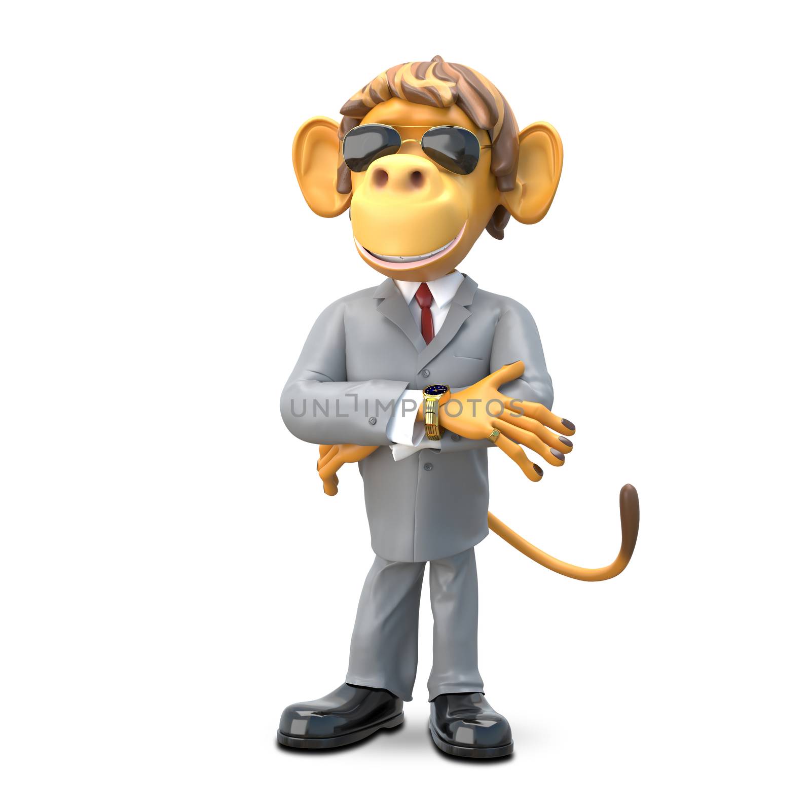 3D Illustration Monkey Boss by brux