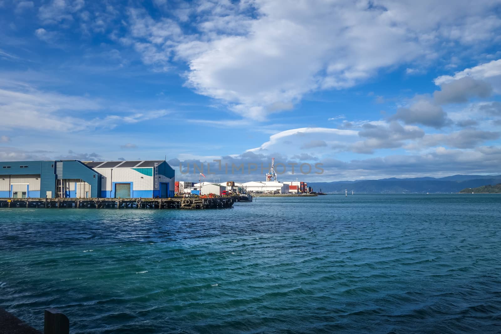 Wellington harbour docks, New Zealand by daboost