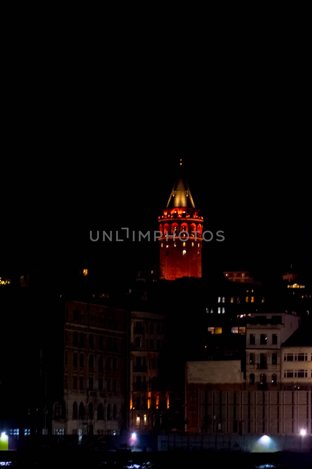 photo of Galata tower taken during the night