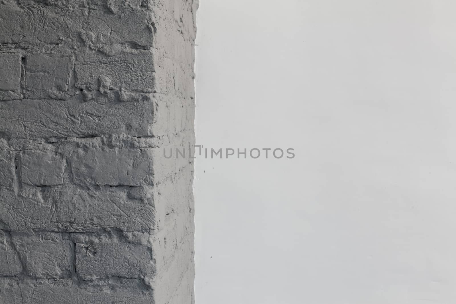 Old grey brick wall background by igor_stramyk