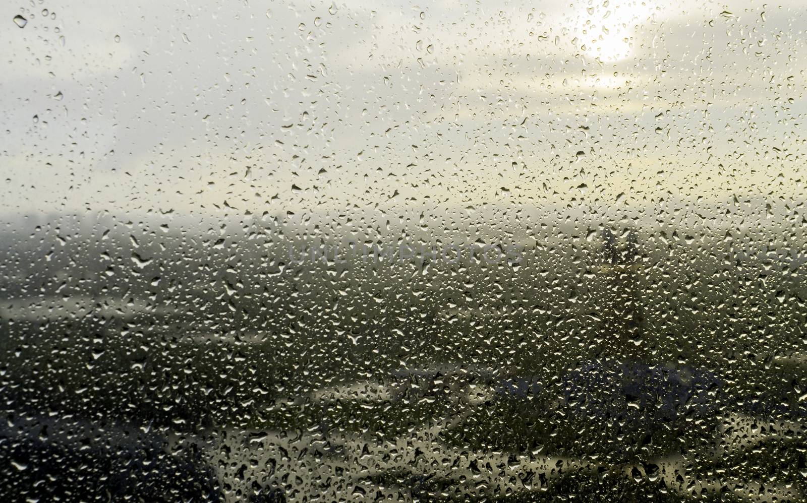 window after rain melancholy autumn waiting for the winter